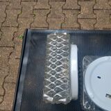 Pair of glass ceiling lights