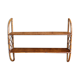 Wall shelf, arched bamboo