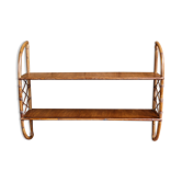 Wall shelf, arched bamboo
