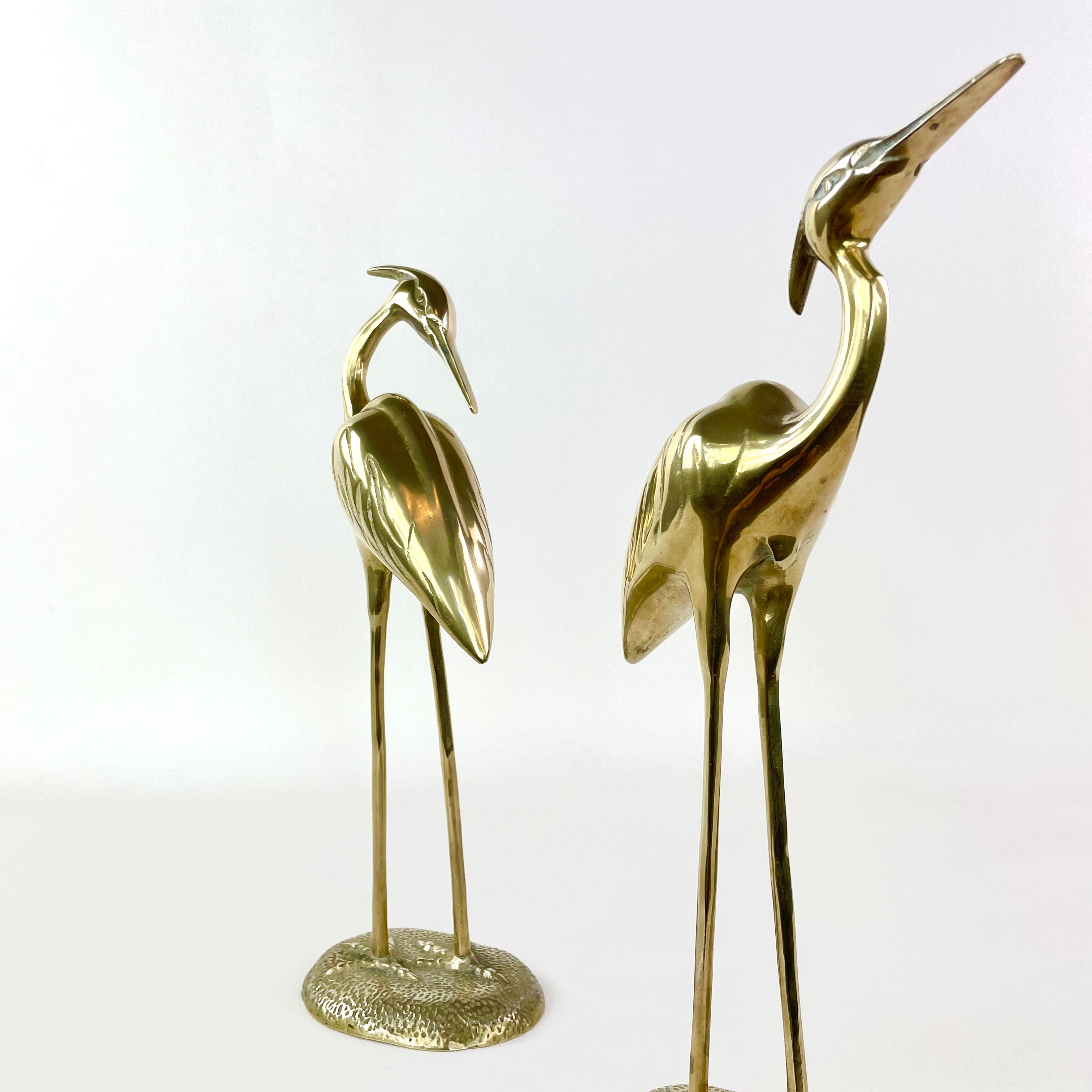 Brass ibis couple, circa 1970
