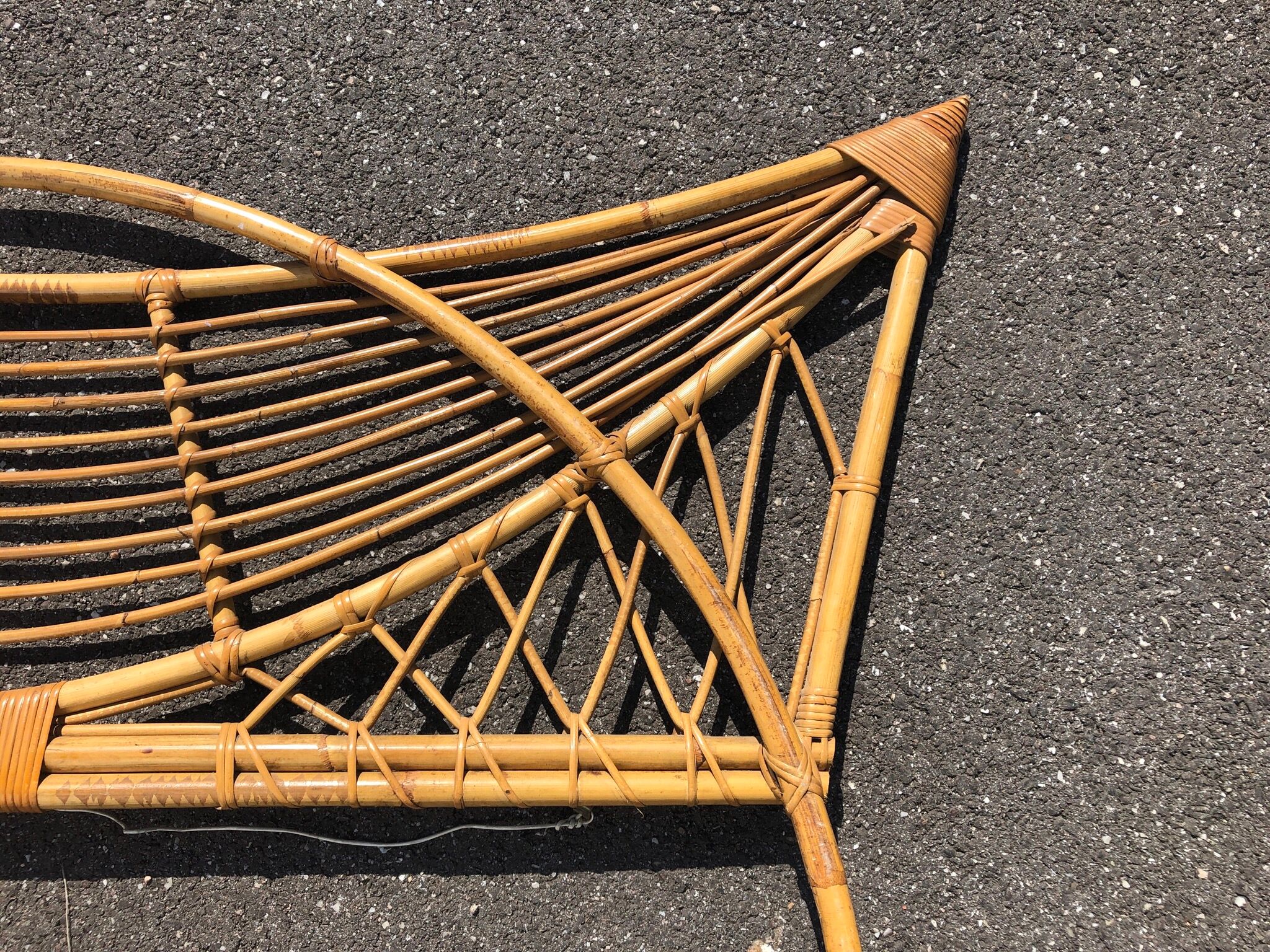 Head and foot of rattan rattan from the 60