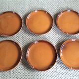 Series of 6 dessert plates
