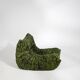 Ensemble de fauteuil et pouf Togo en tissu Heritage Wave