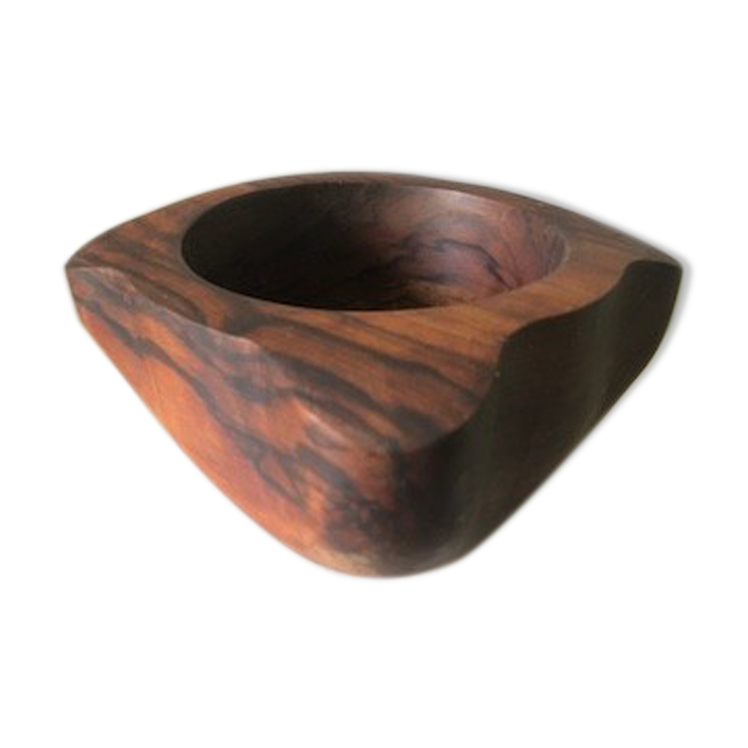 Large mortar in olive wood