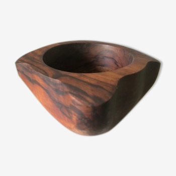 Large mortar in olive wood