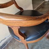 Louis Philippe period desk chair, circa 1840 - Molded wood