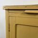 Antique butter yellow kitchen sideboard, late 19th - early 20th century.