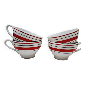 Set 4 tasses ou bolées à cidre