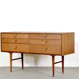 Midcentury Meredew Sideboard / Chest Of Drawers In Teak. Vintage Modern / R