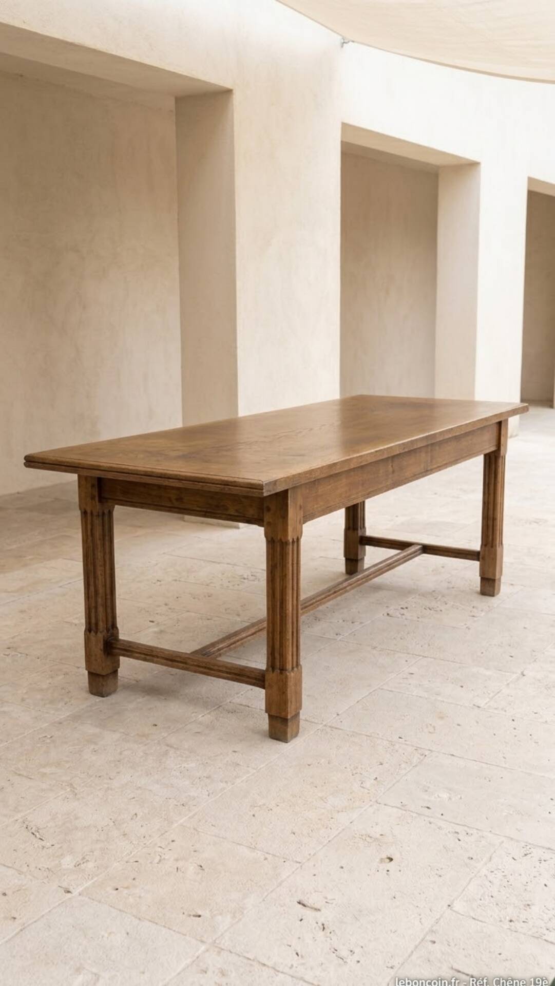 Table de ferme en chêne 230cm