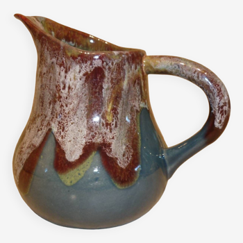 Fat Lava ceramic blue wine and water pitcher