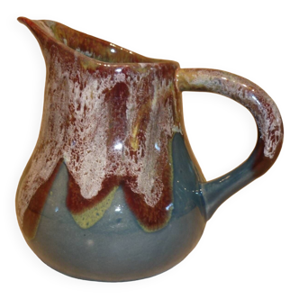 Fat Lava ceramic blue wine and water pitcher