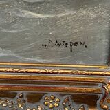 Old painting "Seascape".