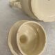 Plain ivory teapot Digoin Sarreguemines