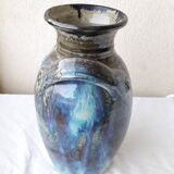 Signed stoneware vase