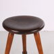 Very Old Oak Elegant stool 1920s with a beautiful patina.