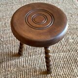 Tripod stool with turned legs