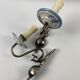 2 metal and ceramic sconces