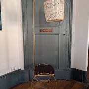 1950s reading lamp – Formica and gold metal
