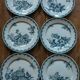 Les 6 assiettes sarreguemines