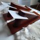 Paire de lampes scandinave bois et plexiglas