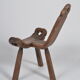 Chaise tripode brutaliste