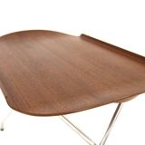 Scandinavian teak trolley, "Amlinette" FM Produkt, Fredriksbergs Metalvarefabrik, Norway, 1960