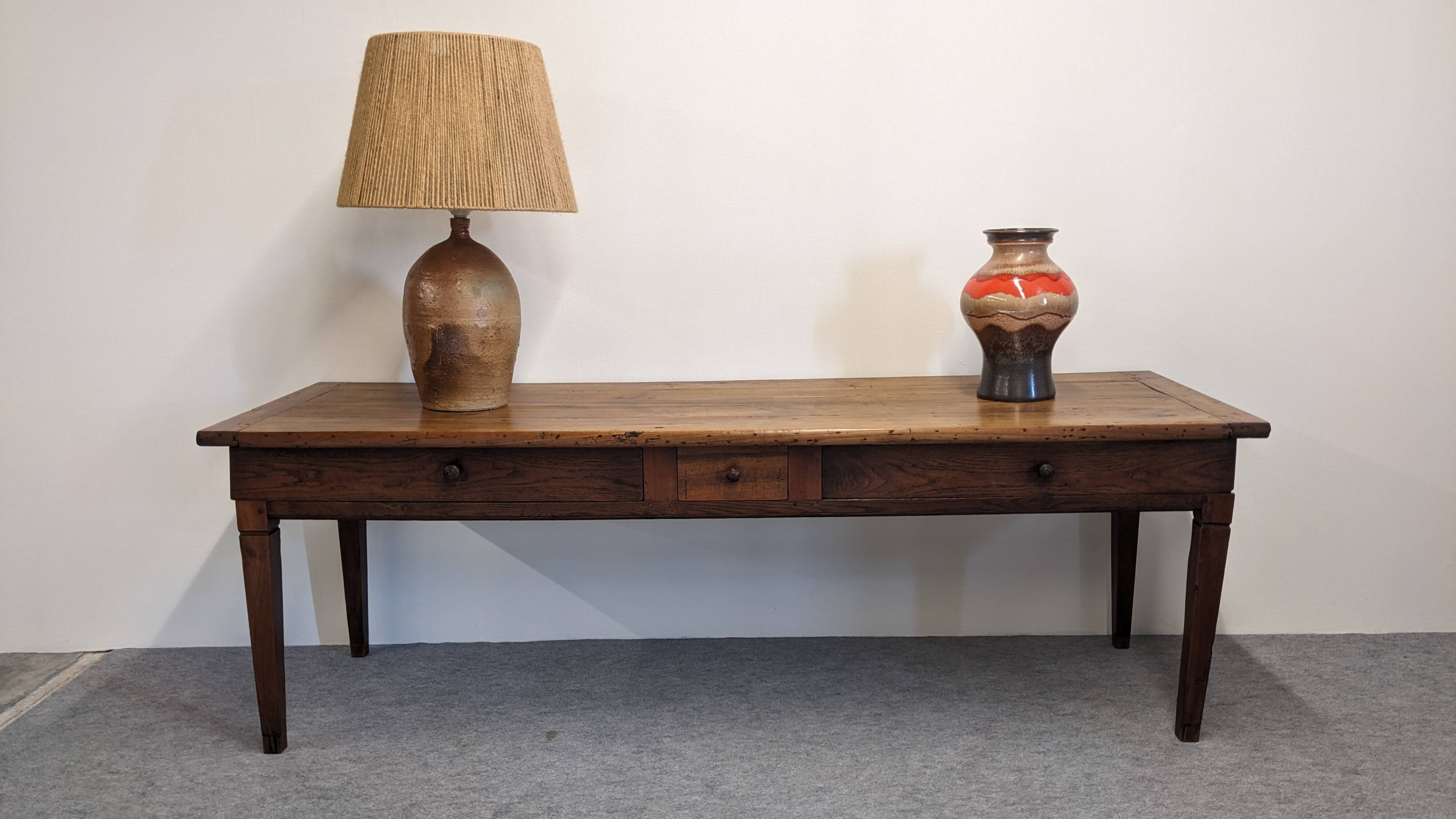 18th century Bresse farmhouse table in cherry wood