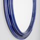 Vintage 1970s blue ceramic wall mirror Italian design