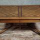 Important antique extendable wooden table – Inlaid top –