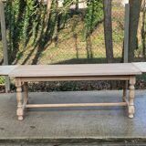 Renovated extendable farmhouse table in raw oak 280cm
