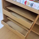 Bibliothèque danoise Hundevad plaqué chêne