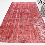 6x10 Rug For Dining Room Red Vintage Area Rug, 175x296Cm SK 3756