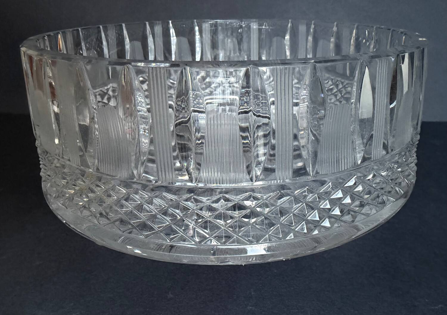 Art Deco cut crystal bowl
