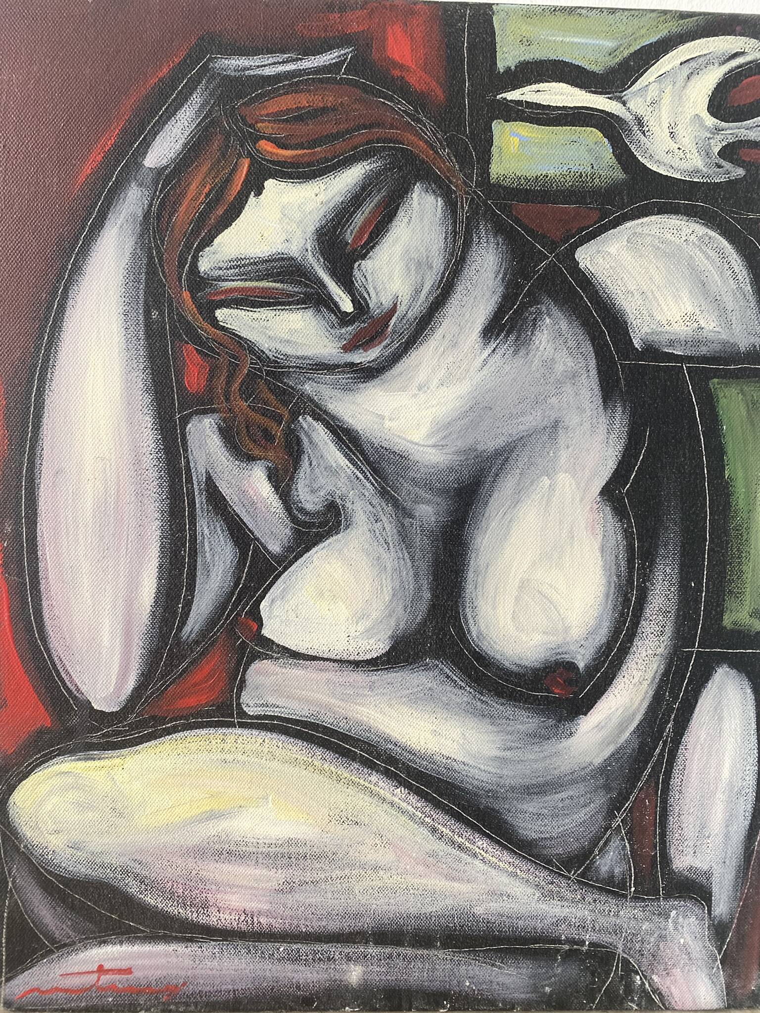 Portrait of a naked woman