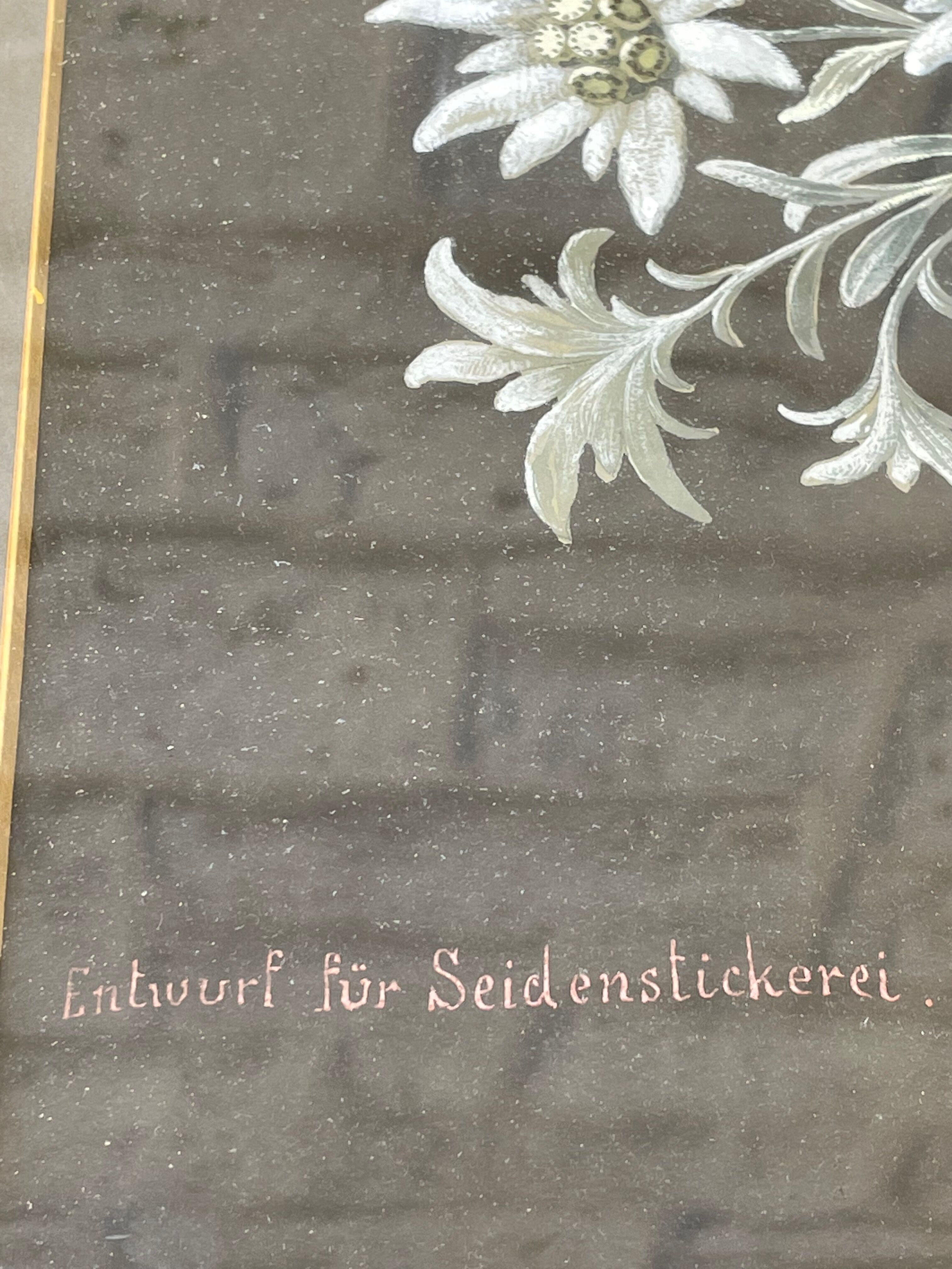 Painting old flowers Stauffacher cabinet of curiosity