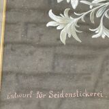 Tableau peinture ancienne fleurs Stauffacher cabinet de curiosité