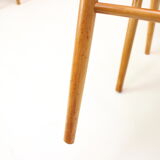 Ensemble de quatre chaises de salle à manger des années 1970, Tchécoslovaquie
