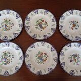 Flat plates "Vieux Rouen" Longwy