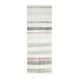 Vintage Turkish hand-knotted wool cotton white kilim runner rug  95x265