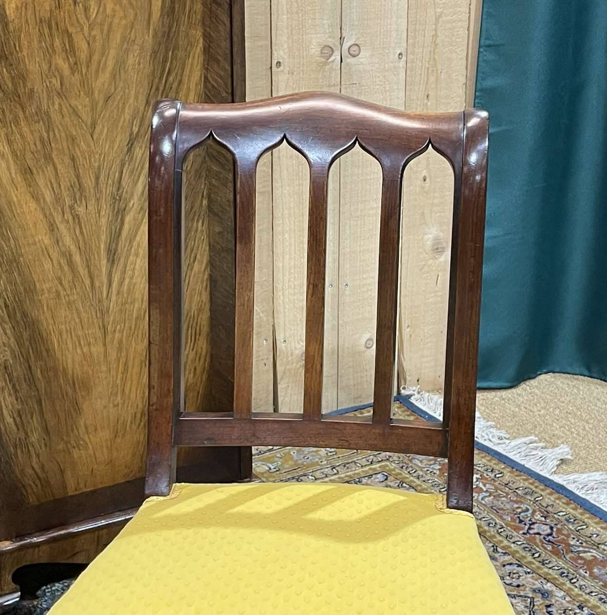Pair of French mahogany chairs late 19th century