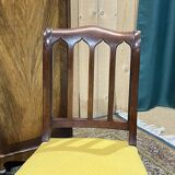 Paire de chaises françaises en acajou fin XIXème
