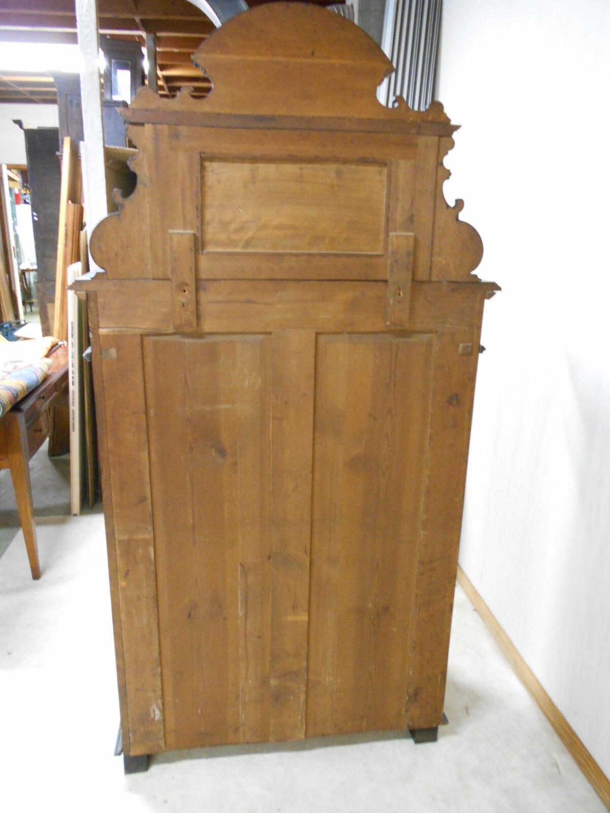 Blackened wooden buffet