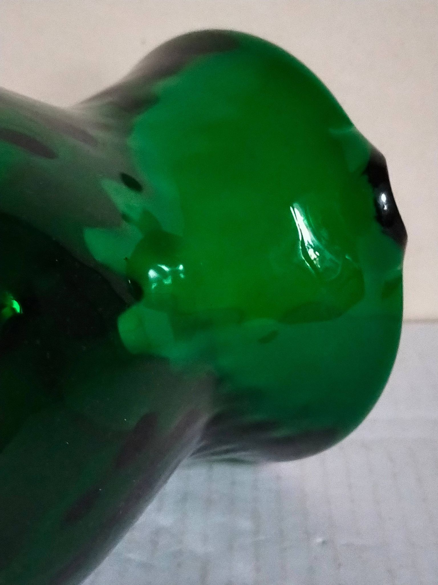 Vintage Empoli blown glass jug