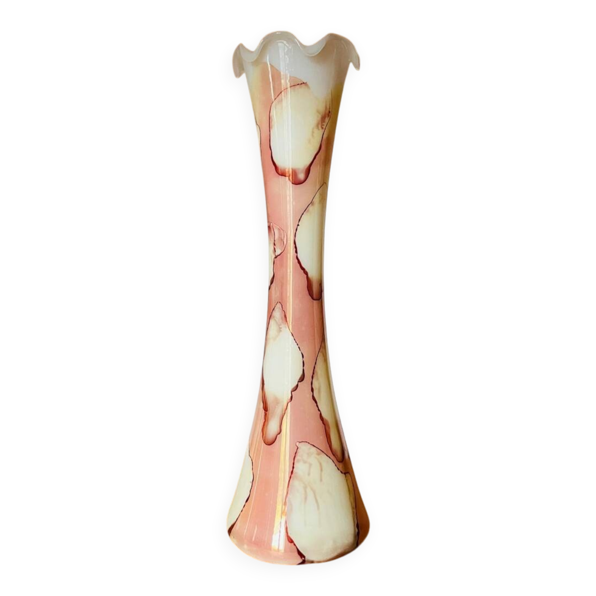 Opaline vase Italy 1960