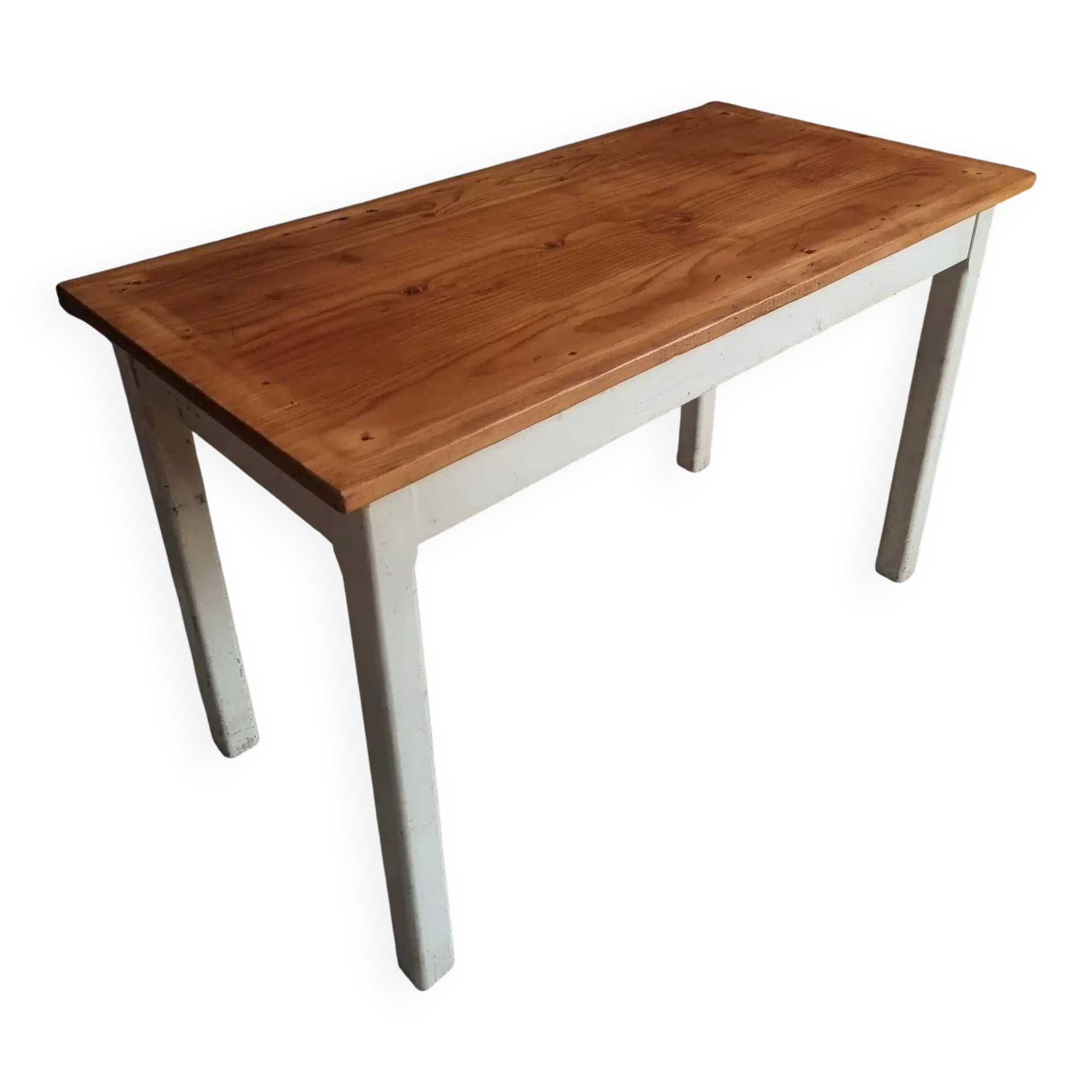 Vintage French farmhouse table, 1950s.