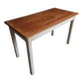 Table de ferme française vintage, années 1950