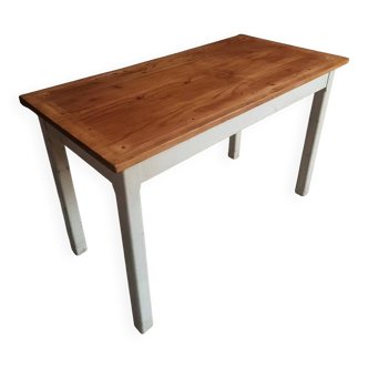 Vintage French farmhouse table, 1950s.