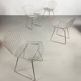 Lot of 4 chairs of Harry Bertoia edited by Knoll