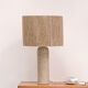 Lampe grès et corde de jute